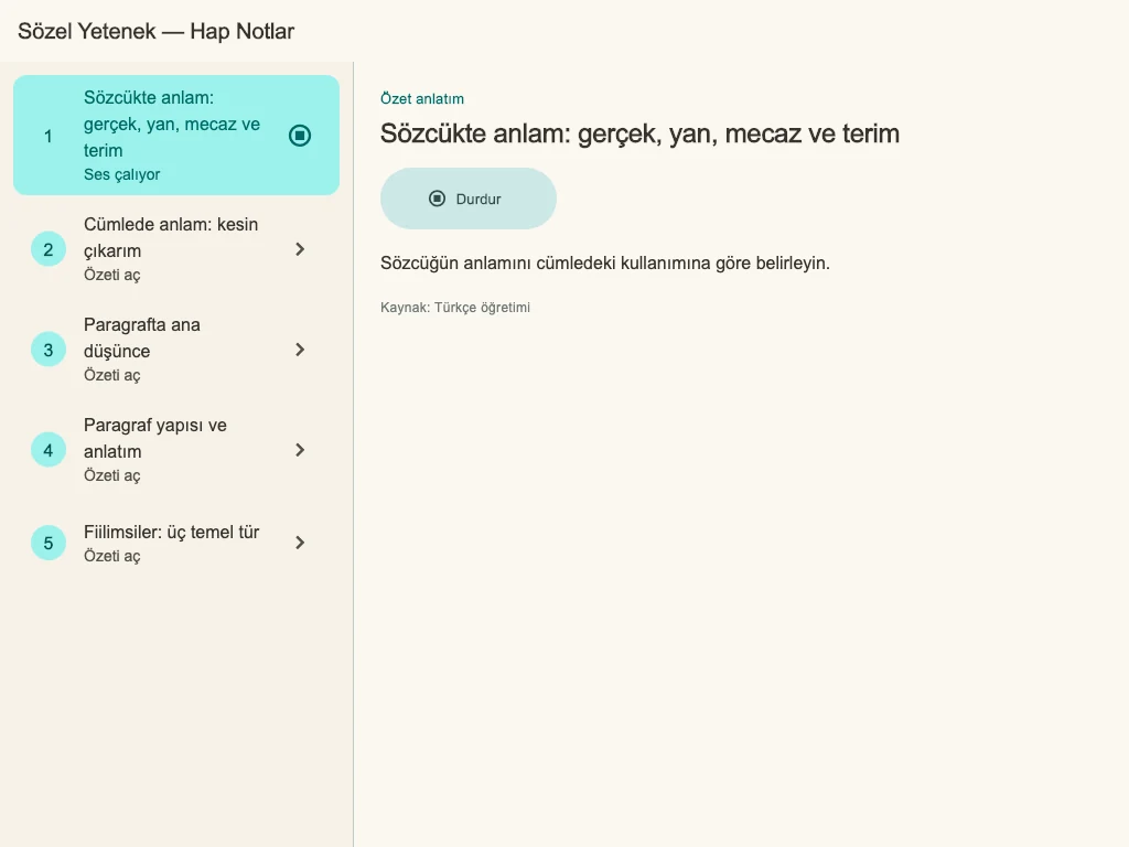 AGS Çalışma'da kilitsiz bir sesli tekrar çalıyor